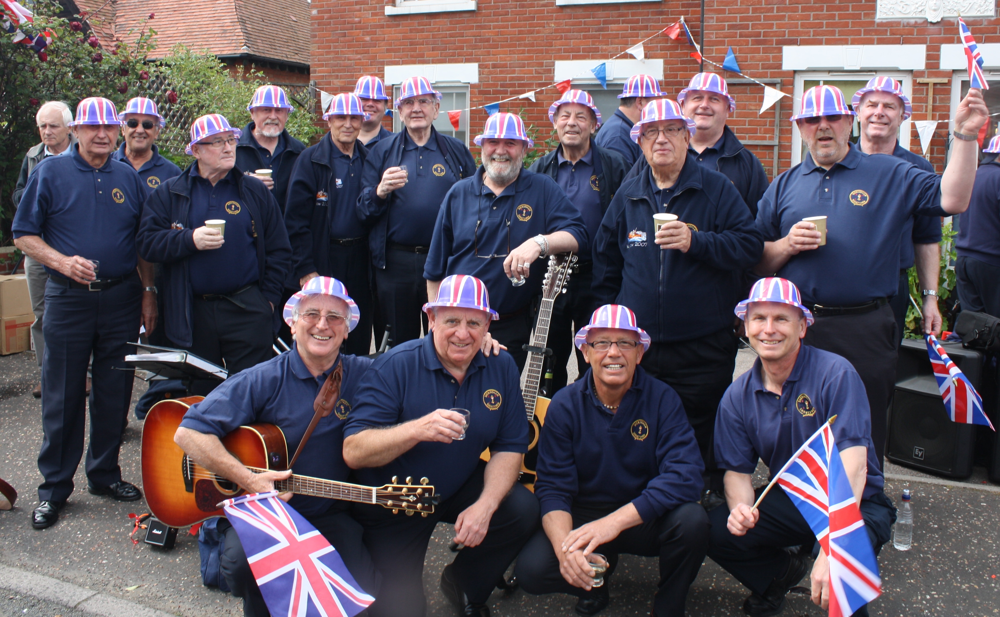 The Sheringham Shantymen pictured for the Queen's Jubilee